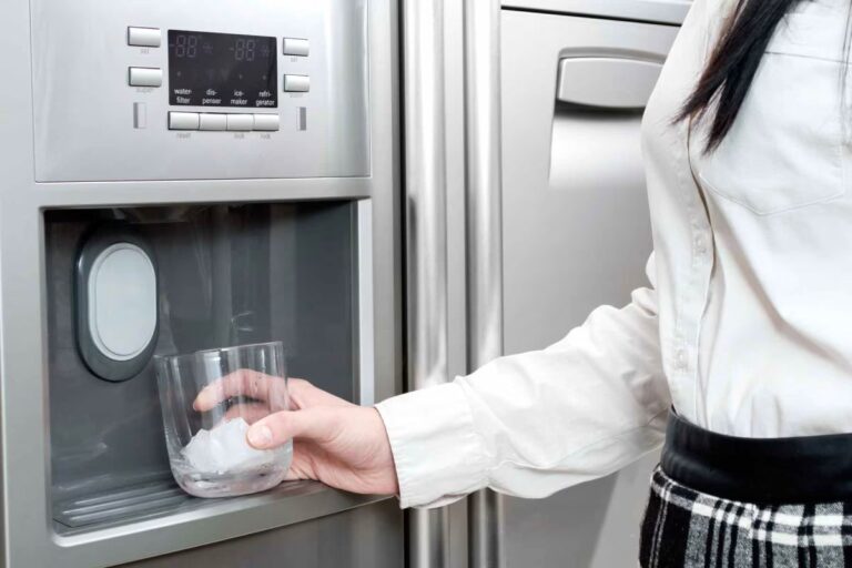 built-in icemaker in refrigerator door