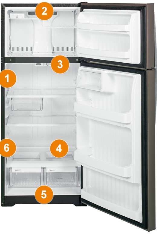 Where is the Refrigerator Model Number Located?