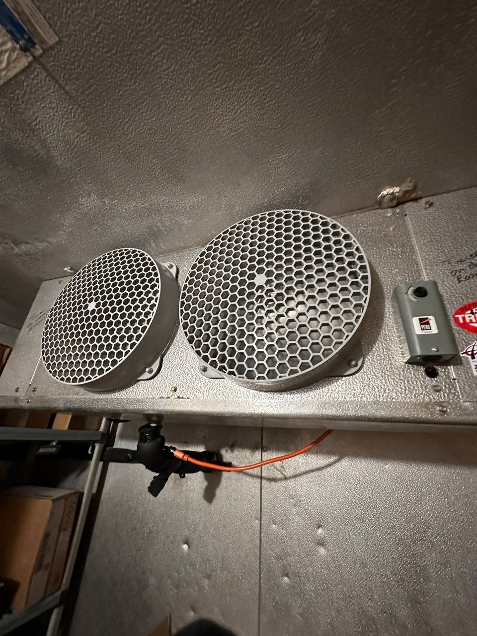 Walk-in cooler evaporator fans repair