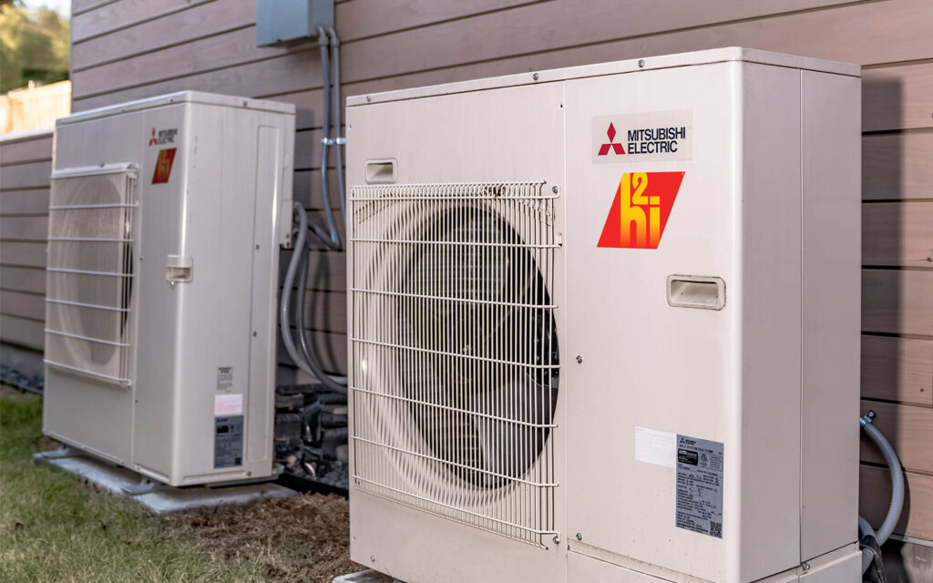 Mitsubishi heat pump HVAC systems
