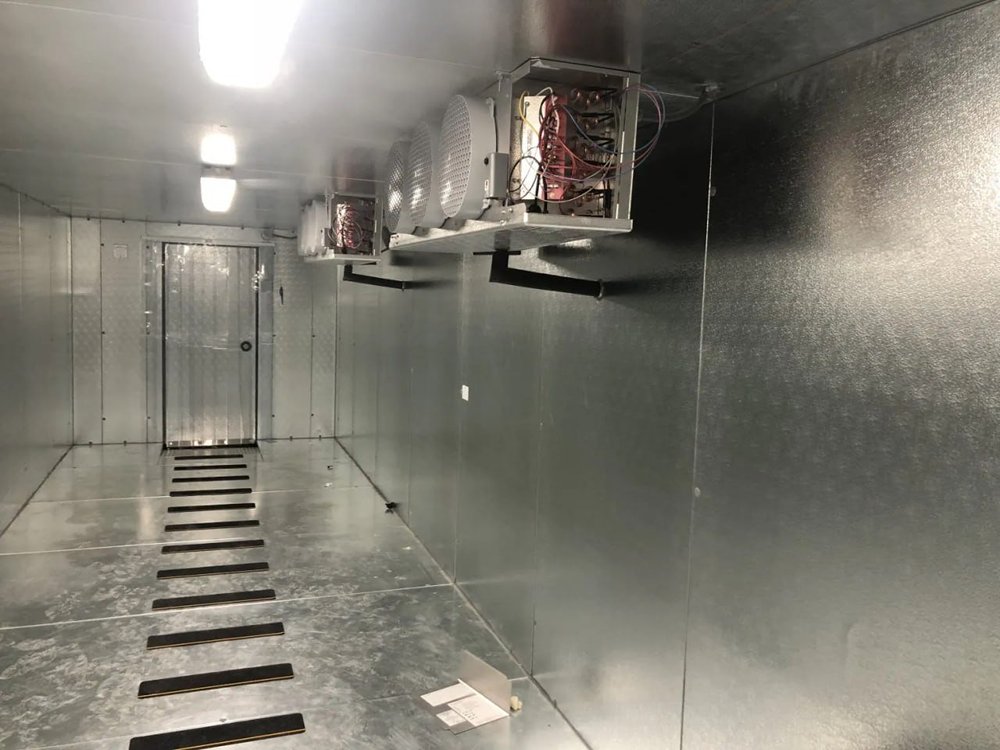 Walk-in cooler interior evaporator units
