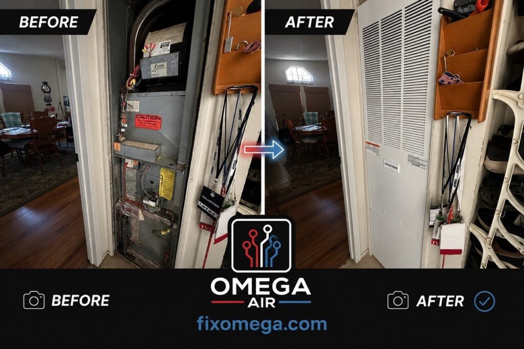 Hvac before After